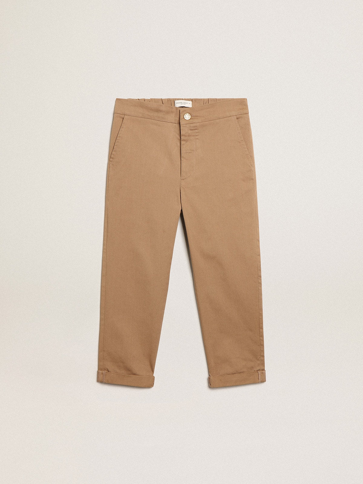 Golden Goose Boys’ chinos in caramel cotton