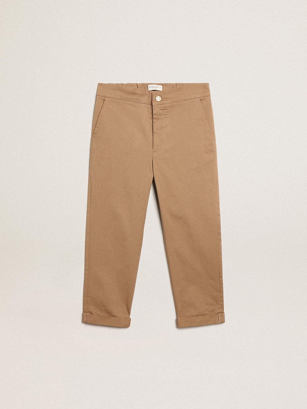 Golden Goose Boys’ chinos in caramel cotton