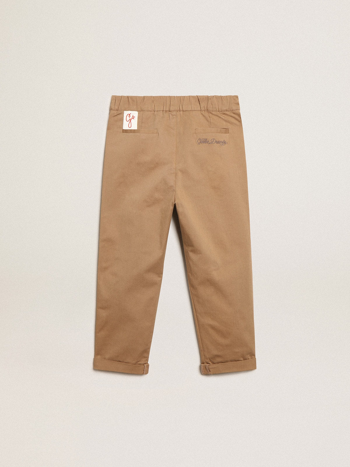 Golden Goose Boys’ chinos in caramel cotton