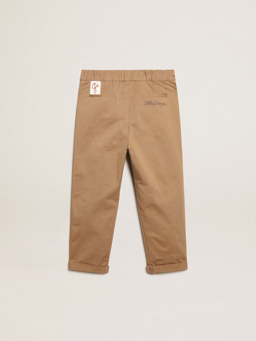 Golden Goose Boys’ chinos in caramel cotton