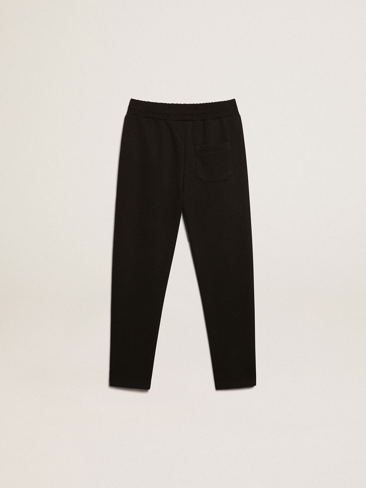 Golden Goose Boys’ black joggers with white stars