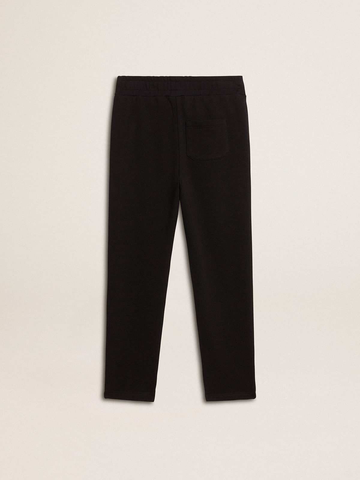 Golden Goose Boys’ black joggers with white stars