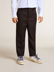 Golden Goose Boys' dark blue wool pants