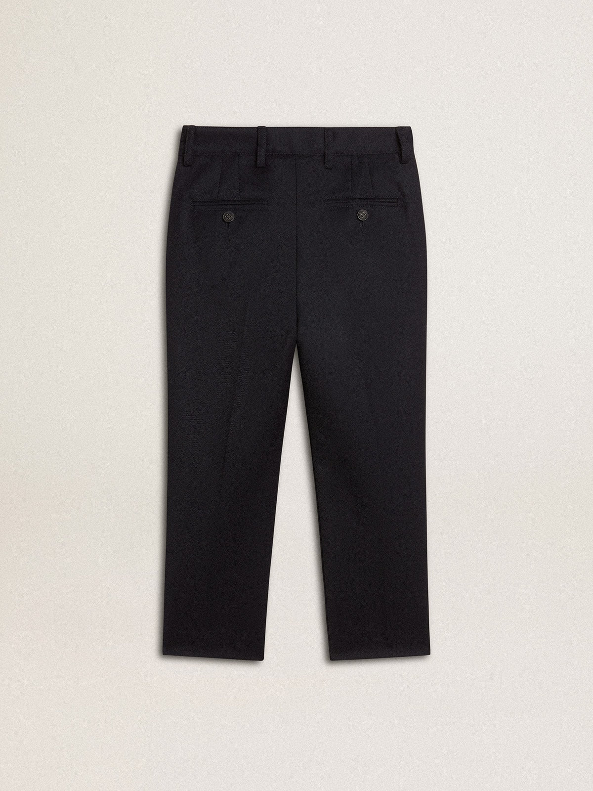 Golden Goose Boys' dark blue wool pants