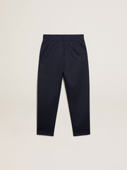 Golden Goose Dark blue joggers with white strip and contrasting stars