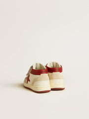 Golden Goose June Junior in nappa and suede with red leather star and heel tab