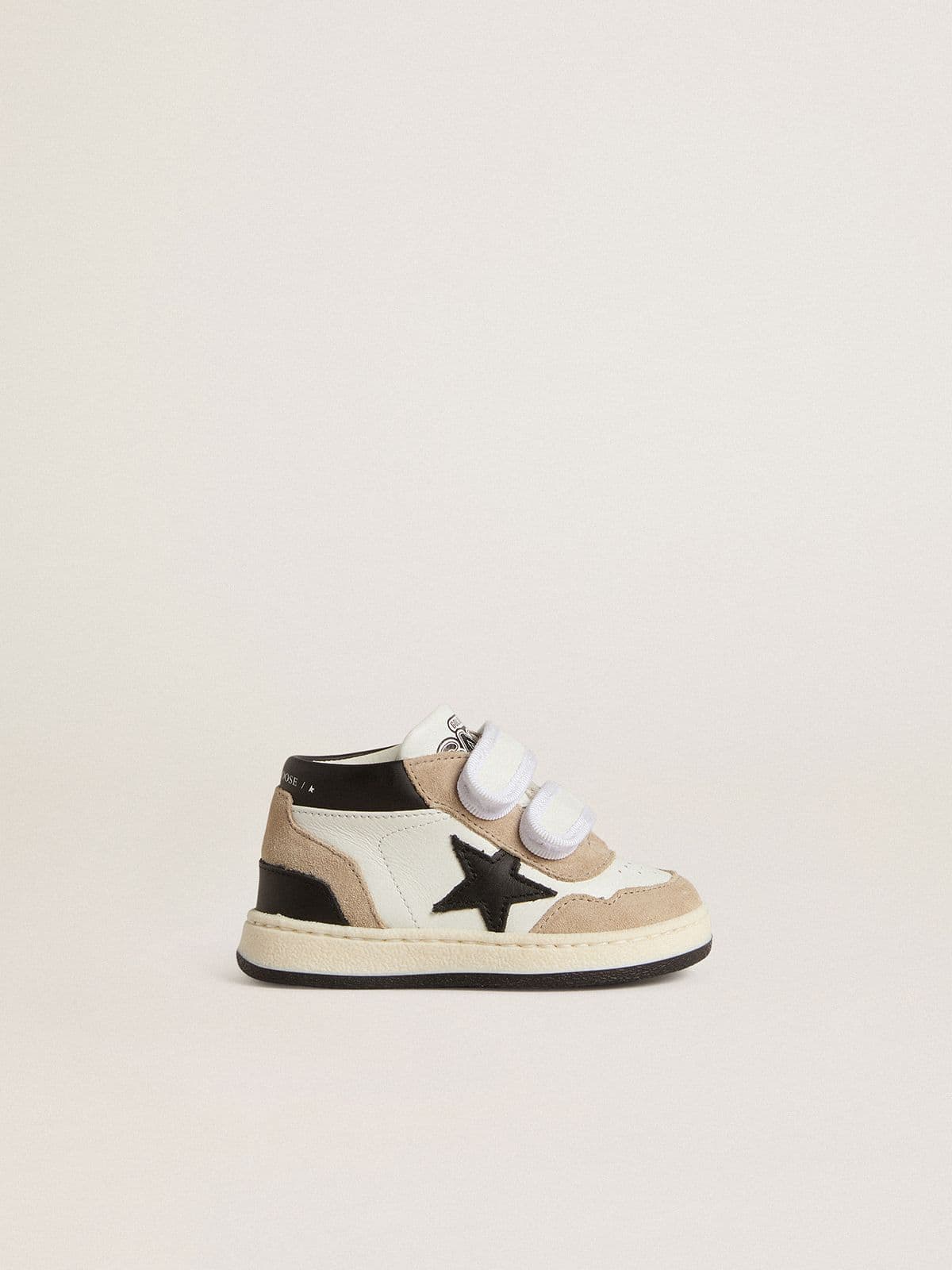 Golden Goose Junior June in nappa with suede inserts and black leather star