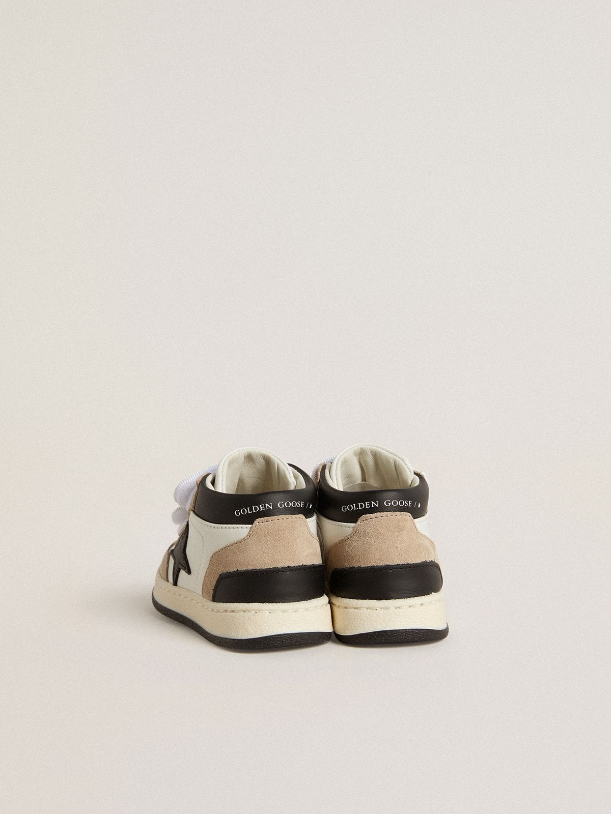 Golden Goose Junior June in nappa with suede inserts and black leather star