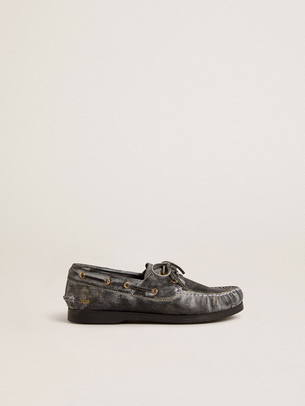 Golden Goose Junior Cruise loafer in black distressed leather