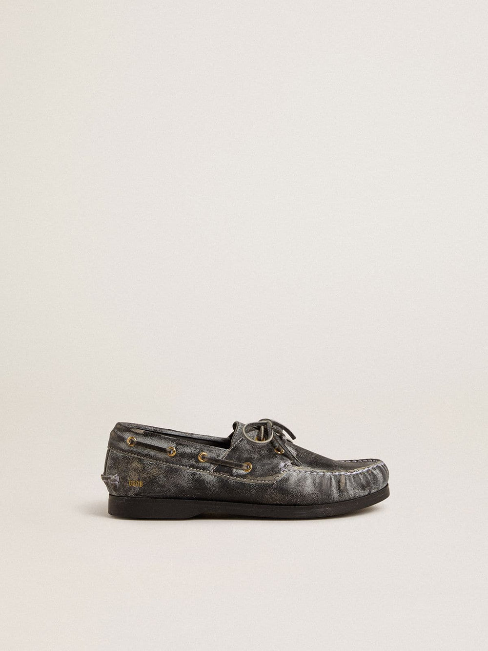 Golden Goose Junior Cruise loafer in black distressed leather