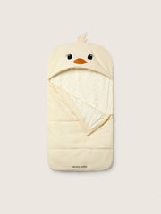 Golden Goose Journey Baby chick-shaped sleeping bag in padded nylon