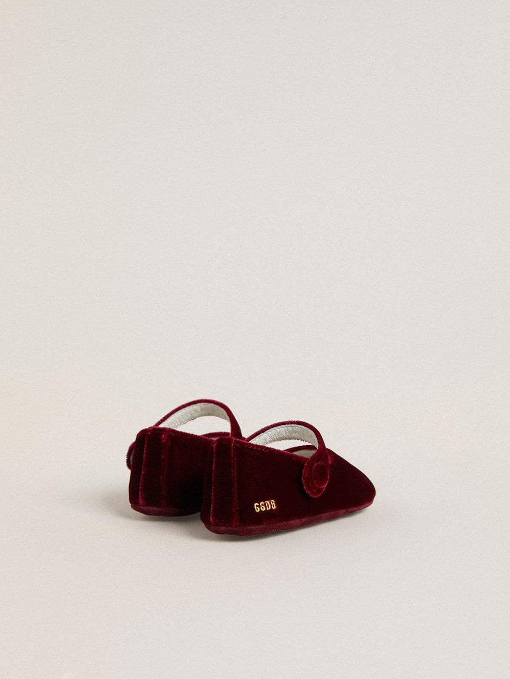 Golden Goose Sofi Baby ballet flats in burgundy velvet and suede